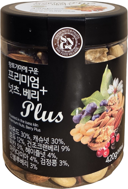 황토가마에 구운 프리미엄 넛츠 베리 플러스, 1개