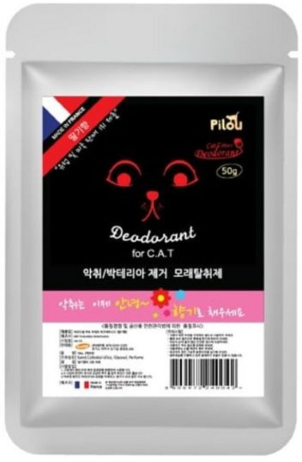 데오드란트 고양이모래탈취제 딸기향 50g, 1개