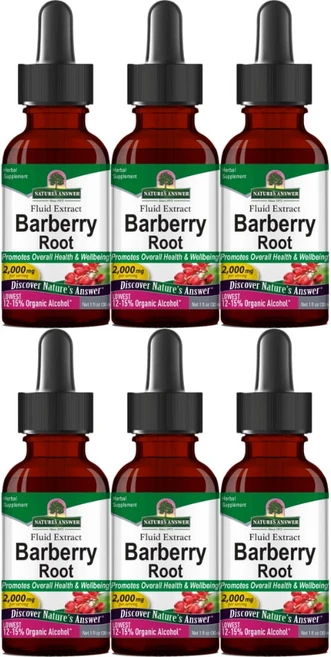 네이처스앤서 고흡수 매자나무 뿌리 2000mg 액상 액체, 6개, 30ml, 30ml - 쿠팡