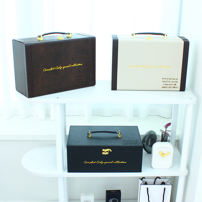 [한정판매][각인]배꼽박스 4종 아기 유치보관함 배냇함 탯줄 출산 돌 백일 임신 임산부 신생아 선물, 다솜