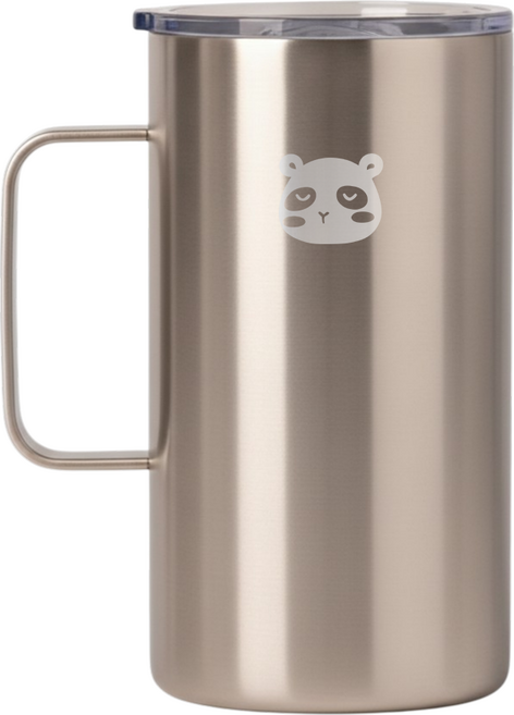 믿추 스텐 머그컵 텀블러 보온보냉, 스테인리스, 650ml, 1개