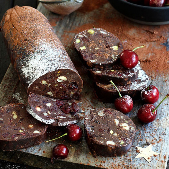 아뮤즈 수제 초코 살라미 초콜릿 디저트 와인 위스키 안주 (선물포장은 별도입니다), 175g, 2개