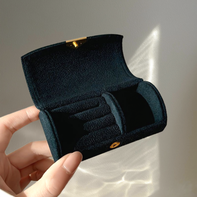 휴대용 스웨이드 미니 악세사리 보관함