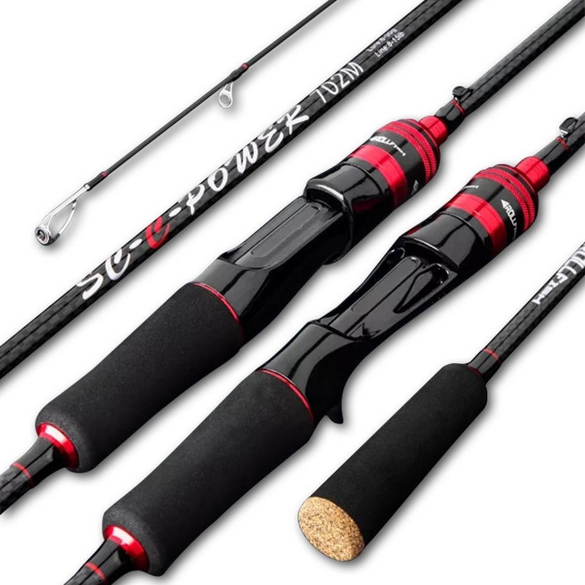 범용 루어낚시대 농어 에깅 우럭 광어 갈치 602M 702M 802M 902M, M루어낚시대 단품, E스피닝602M로드(1.8M)