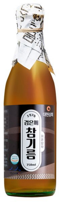 50년전통대현상회 저온압착 시그니처 검은깨참기름, 1개, 350ml