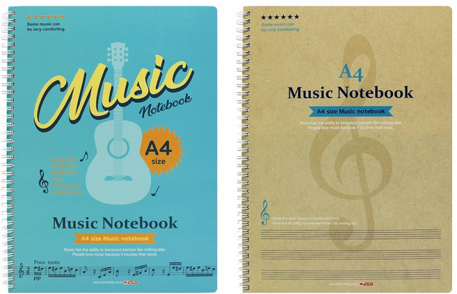 팬시로비 A4 음악 노트 랜덤, 30개