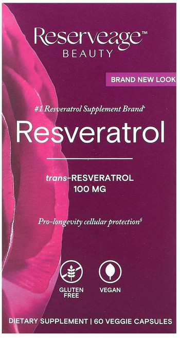 리져브에이지 뉴트리션 레스베라트롤 100mg 60 베지캡슐, 2개, 60정