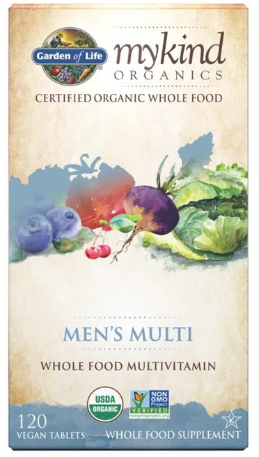 [미국정품직구상품] 가든오브라이프 마이카인드 남성 멀티비타민 120정, 1개