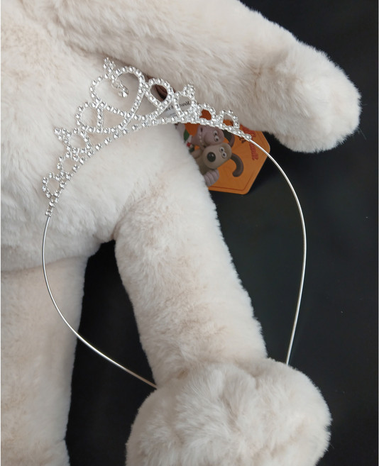 큐빅 티아라 왕관 머리띠 웨딩 소품, 1-티아라01, 1개