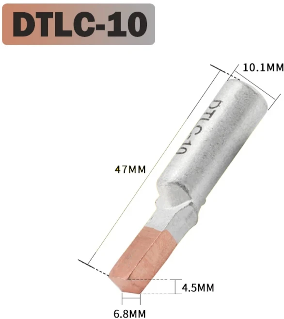 4PCS DTLC-6/10/16/25/35/50 C45 공기 스위치 회로 차단기 터미널 구리 알루미늄 와이어 커넥터 핀 바인딩, 01 4PCS, 04 DTLC-10