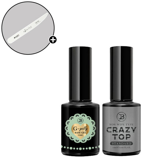 그라시아 진비 지젤리 크레이지 탑 다이아 빌더 비트윈 2종세트 + 엔리안 나이프파일 증정, 지젤리 + 크레이지탑 스탠다드, 1개, 14ml