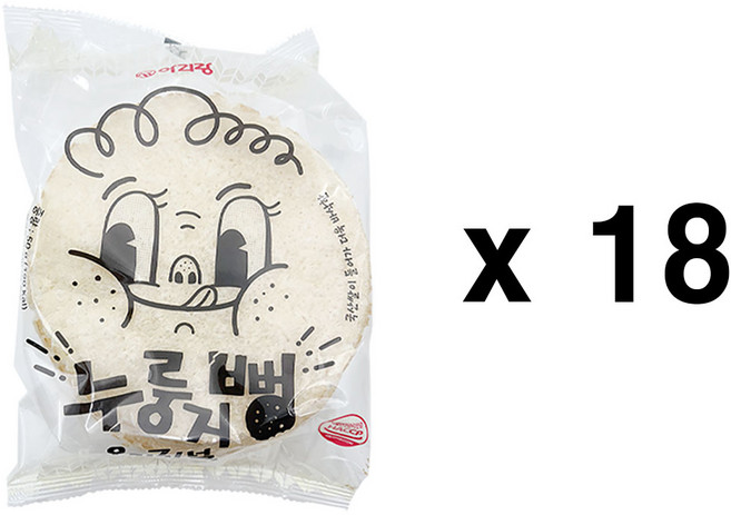 누룽지뻥, 18개, 50g