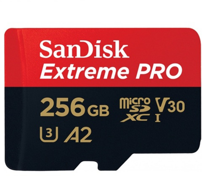 SANDISK Extreme PRO 200MB A2 V30 microSDXC U3 UHS-I 記憶卡, 1個, 256GB