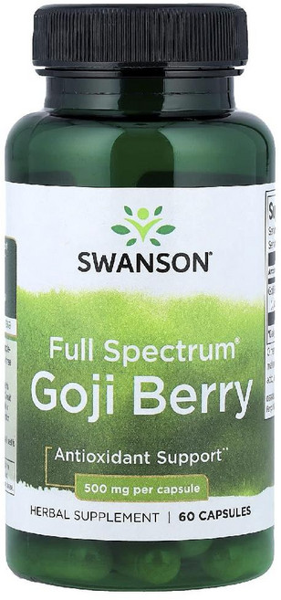 스완슨 구기자 Full Spectrum 500mg 캡슐 60정, 120g, 1개