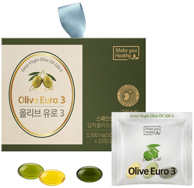 메이큐헬씨 올리브오일 캡슐 유로3 지중해 스페인 이태리 그리스 올리브 캡슐, 1개, 30캡슐