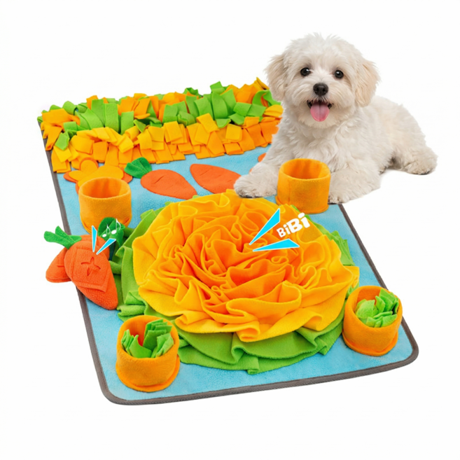 강아지 노즈워크 장난감 당근밭 매트 대형 80cm*50cm