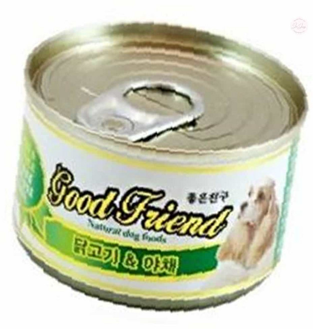 강아지 애견 간식 통조림 캔 닭고기 야채 100g 24개+3564EA new*2580hC, 닭고기 + 야채 혼합맛, 1