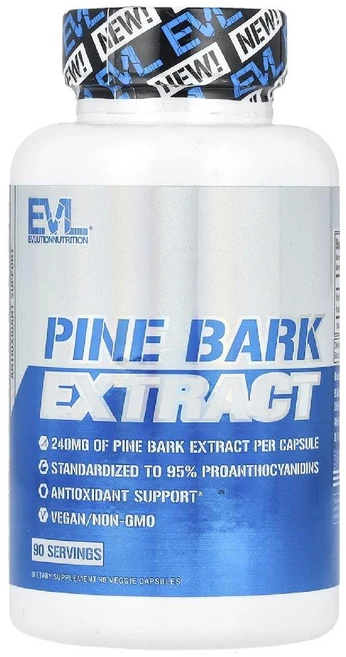 이블루션뉴트리션 Pine Bark Extract 240mg 소나무껍질 추출물 베지 90정, 1개 - 쿠팡