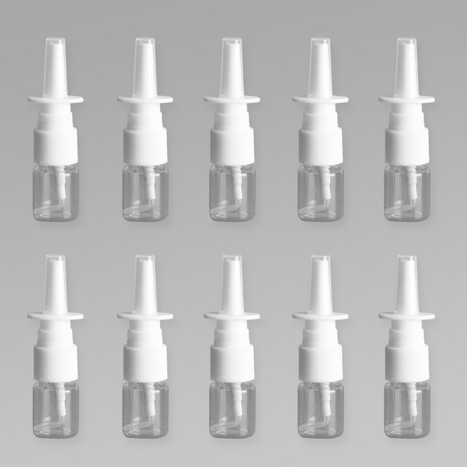 포포라운지 코스프레이 공병 코분무기 식염수 코세척 용기, 10개, (5ml 일자형 투명)