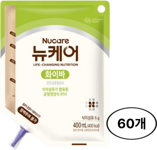 뉴케어 화이바 RTH 파우치 400ml 60개