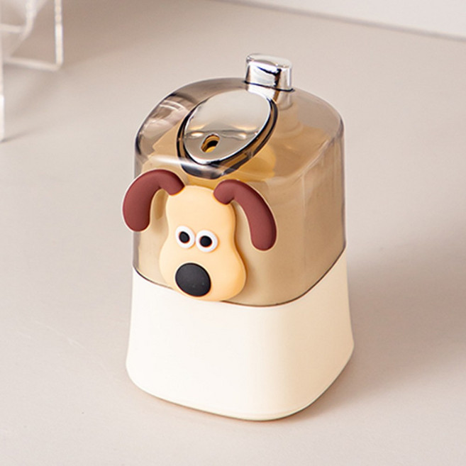 데일리공감 원터치 자동 이쑤시개보관함 원터치 이쑤시개디스펜서 요지통 이쑤시개꽂이, 2개, 강아지