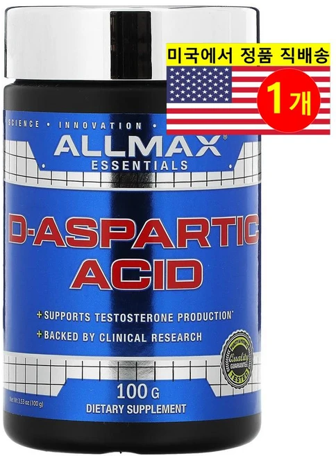 알리맥스 D-아스파르트산, 1개, 100g - 쿠팡