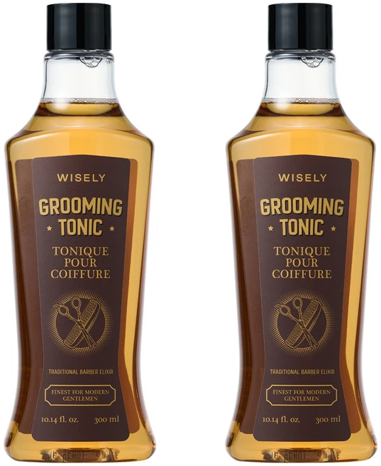 와이즐리 남성 스타일링 그루밍 대용량 헤어토닉, 2개, 300ml - 쿠팡