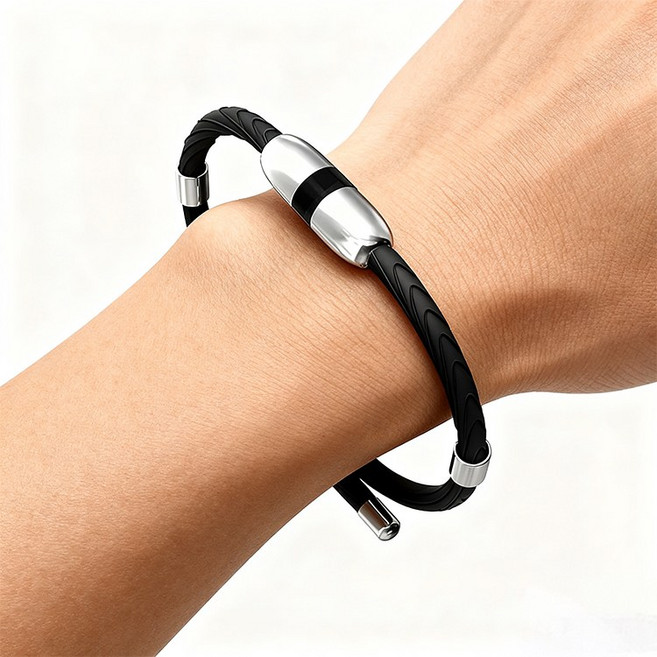 린보 건강 자석 활력 에너지 팔찌 네오디뮴 피로완화 밴드 팔찌