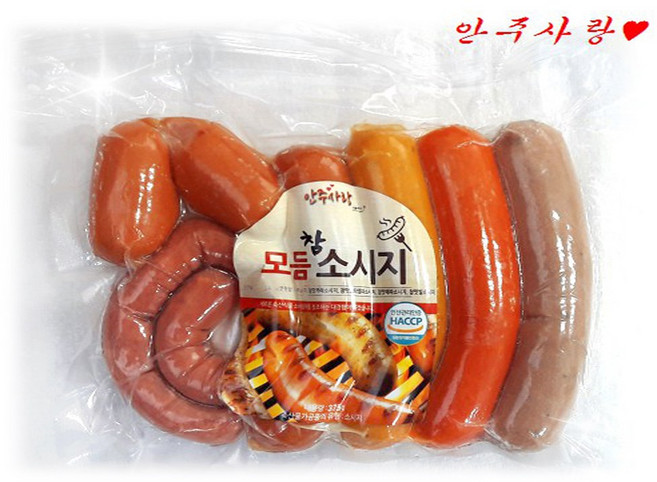 [야참] 모듬참소세지_375g_식자재쇼핑몰_푸드왕, 375g, 1개