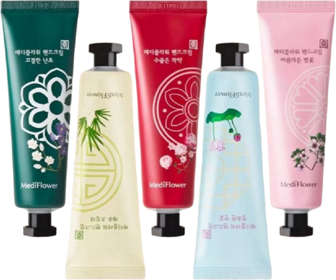 MediFlower 護手霜禮盒 5入組, 50g, 5個