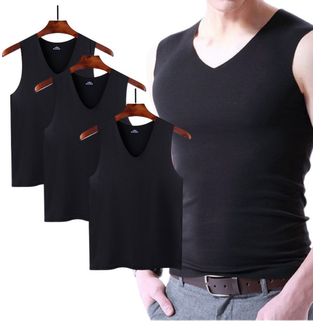 올팜 심리스 남성용 통기성 런닝 3개세트