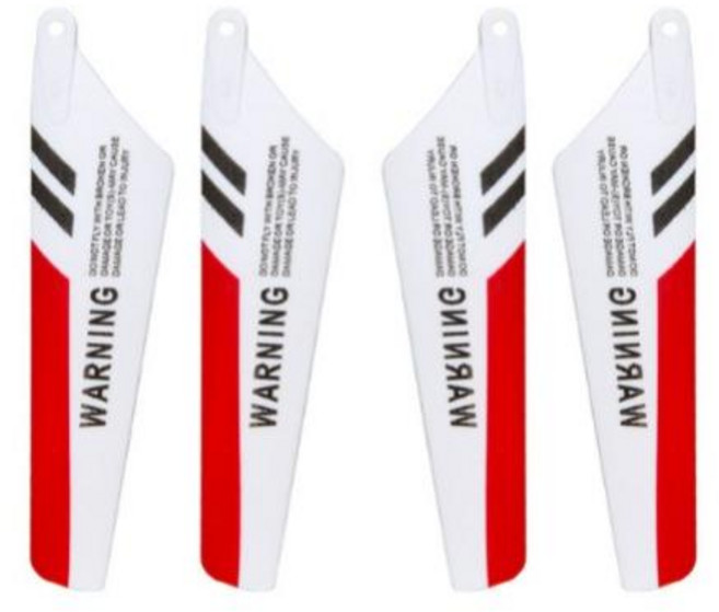 SYMA S107G 원격 제어 항공기 메인 블레이드 로터 블레이드 프로펠러 기어 플라이바 RC 헬리콥터 액세서리 예비 부품, 9)red, 1개
