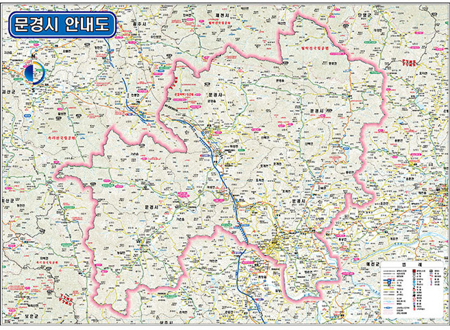 [대경지에스엠] 문경시 안내도(코팅), A0