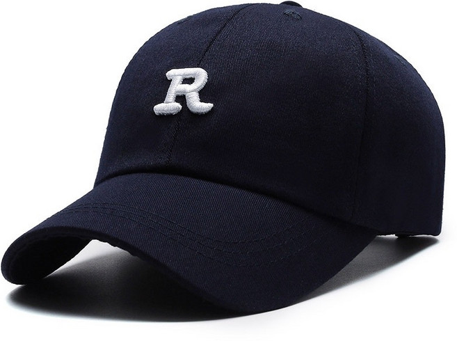 美式電繡R棒球帽 刺繡加大加深老帽 遮陽情侶帽 多色 K2【KM94】
