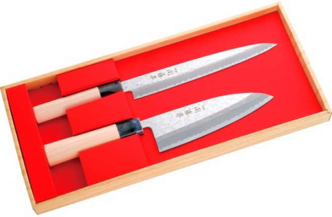 약셀 YO-U 2개 세트 사시미칼 회칼 생선칼 데바 주방칼 과도 과일칼 세트 OZ 32056