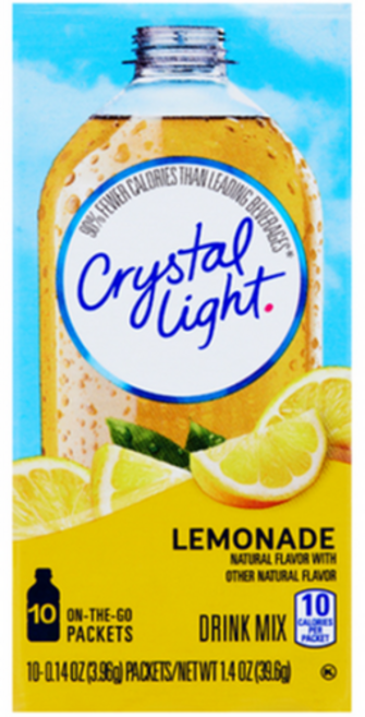 DOWN 칼로리 크리스탈라이트 3개 레몬에이드, 10개입, 3.96g