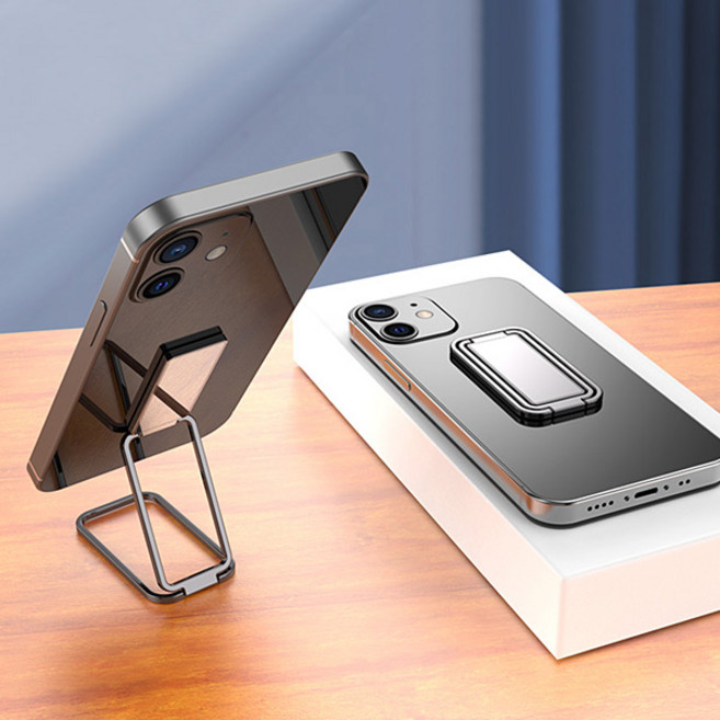 스마트폰 부착식 거치대 부착판 거치형 링홀더 핸드폰, 스마트폰부착식 거치대(실버), 1개