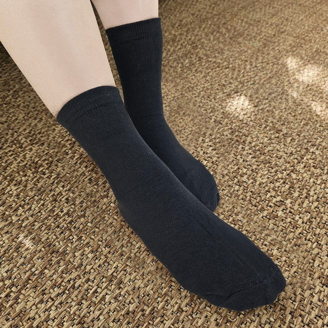 디알엠 무지양말 스니커즈 중목 장목 여성 남성 학생 패션 골지 양말 10켤레