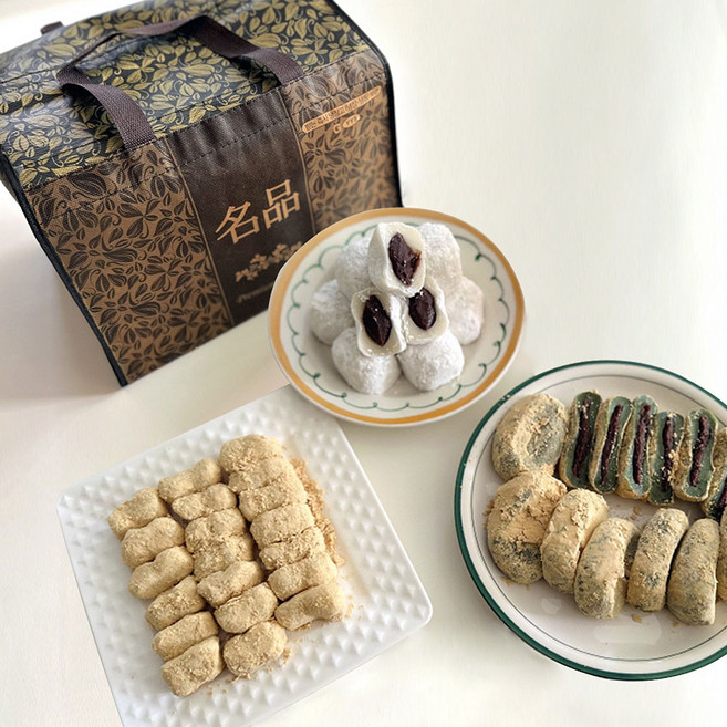명품 찹쌀떡 인절미 쑥개 떡 선물세트 3.26kg 찹쌀 모찌떡 찹쌀 팥떡 옛날찹쌀떡 콩고물 찹쌀 쑥개떡