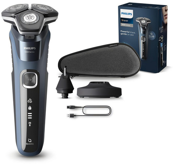 필립스 SkinIQ 5000 시리즈 전기면도기, S5587/25, 카본그레이