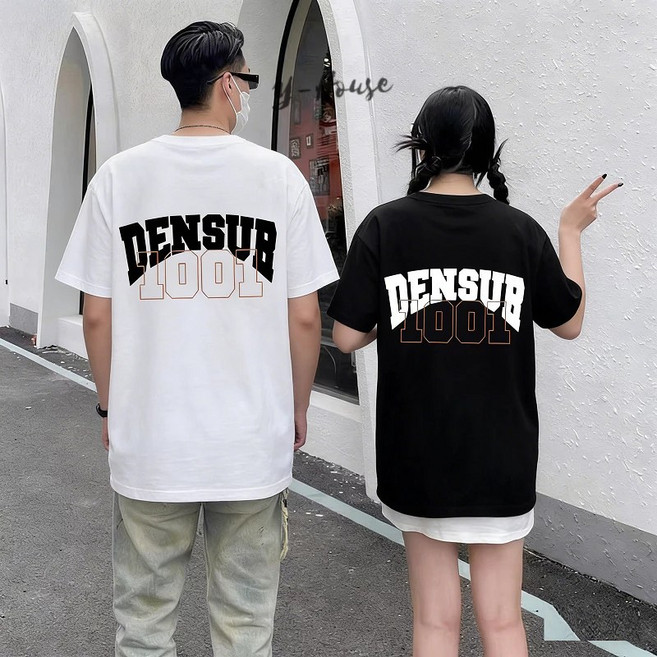 短袖情侶裝 潮流oversize, 短袖款-白色,XL【60-70KG】, 短袖款-白色