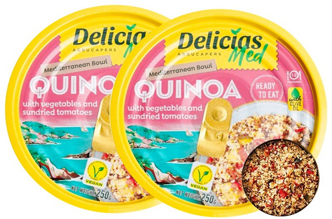 델리시아스메디 지중해 퀴노아 샐러드, 2개, 250g