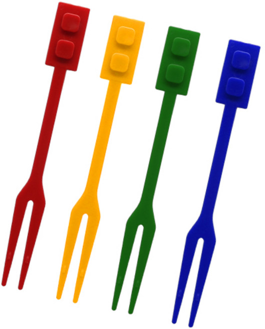 위치쿡 레인보우 블럭 포크 32P, 1세트, 32개