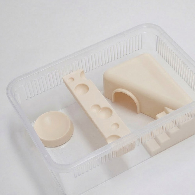 크레마루 치즈 사육장 JIF 적재형 케이지 풀세트, 1개, 크림