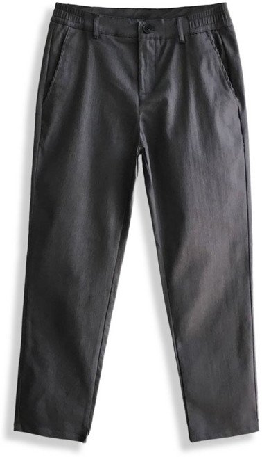 [일칠사] 남자 스판 일자 옆밴딩 면바지