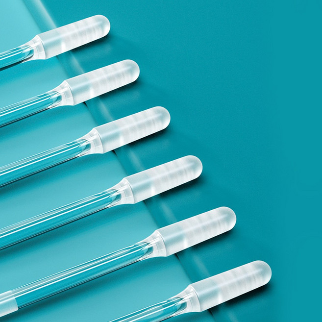 커버풀 끈끈이 면봉 점착식 귀이개 끈적이 스틱 재사용 실리콘 귀지 제거 청소기, 투명(24개입)