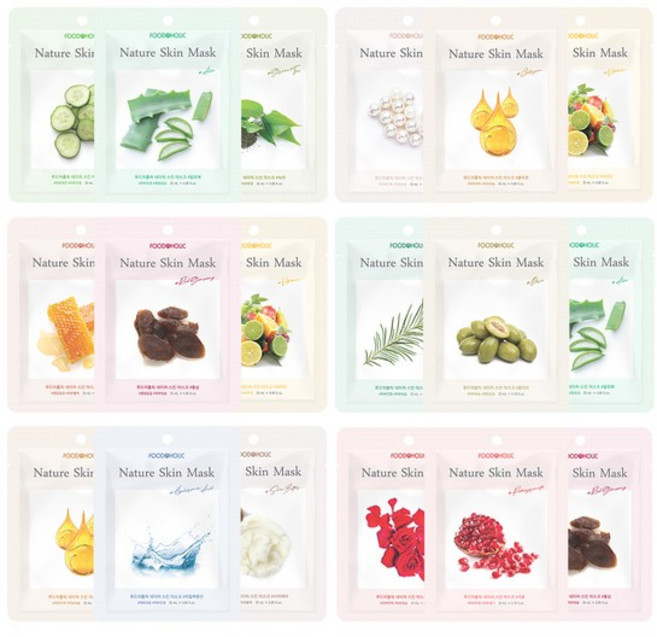 30+30매 네이처스킨 마스크팩 두달 패키지/1일1팩, 선택1:광채(진주.콜라겐.비타민), 선택2:탄력(로얄.홍삼.비타민)