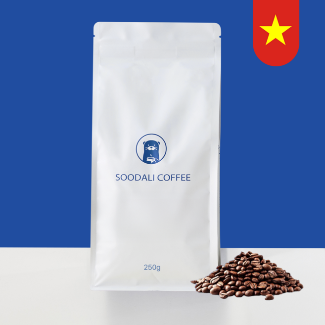 수달리커피 베트남 로부스타 G1 원두 커피, 2개, 250g, 홀빈(분쇄안함)