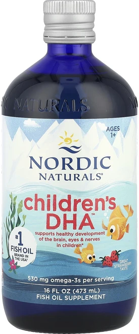 몸관리하세요 겨울입니다 Nordic Naturals 어린이용 DHA™ 1세 이상용 그레이트 스트로베리 맛 530mg 473ml(16fl oz) 특별관리진행, NordicNaturals어린이용DHA1세이상용그레이트 - 쿠팡
