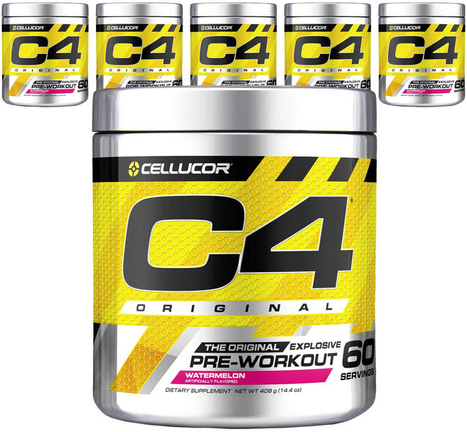 셀루코어 C4 오리지널 프리-워크아웃 수박맛, 390g, 6개